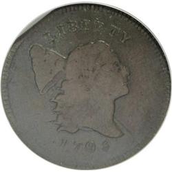 1795 1/2 C Plain Edge, Punctuated Date F12 CSN