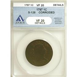 1797 1C Reverse of 1797, S-128, B-23, R.3 VF20 ANACS