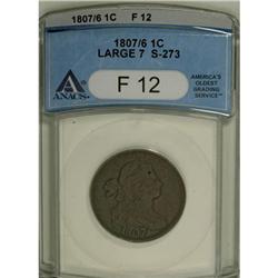 1807/6 1C Large 7 F12 ANACS