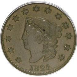1825 1C AU53 PCGS