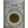 Image 1 : 1830 1C Large Letters AU53 PCGS