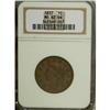 1837 1C Head of 1838 Brown MS62 NGC