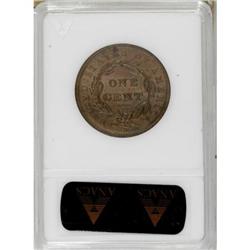 1838 1C Brown MS63 ANACS