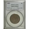Image 1 : 1839 1C Booby Head AU53 PCGS