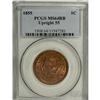 Image 3 : 1855 1C Upright 5s Red and Brown MS64 PCGS