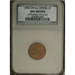 1858 1C Small Letters MS60 CSN