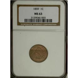 1859 1C MS63 NGC