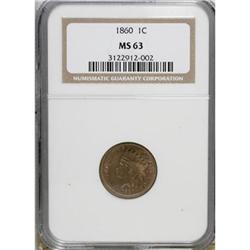 1860 1C MS63 NGC