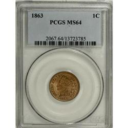1863 1C MS64 PCGS