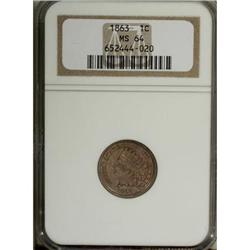 1863 1C MS64 NGC