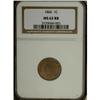 Image 1 : 1866 1C Red and Brown MS62 NGC
