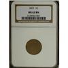 Image 1 : 1871 1C Brown MS62 NGC
