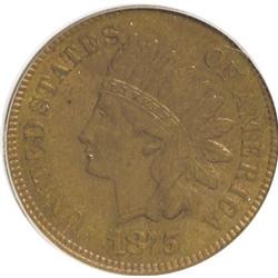 1875 1C Brown MS64 PCGS