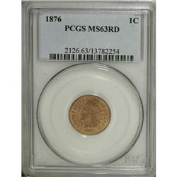 1876 1C Red MS63 PCGS