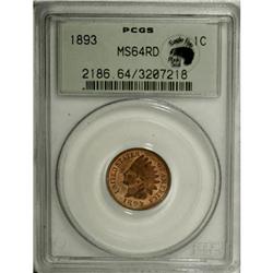 1893 1C Red MS64 PCGS