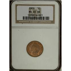1900 1C Red and Brown MS65 NGC