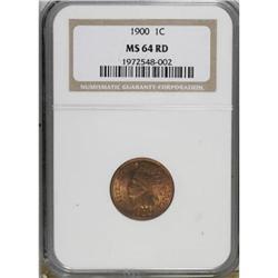 1900 1C Red MS64 NGC