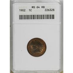 1902 1C Red and Brown MS64 ANACS