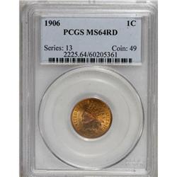 1906 1C Red MS64 PCGS