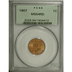 1907 1C Red MS64 PCGS