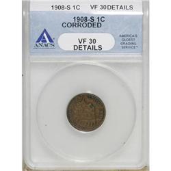 1908-S 1C VF30 ANACS
