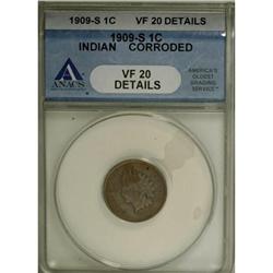1909-S 1C VF20 ANACS