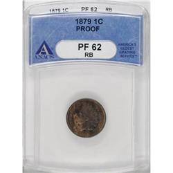1879 1C Red and Brown PR62 ANACS