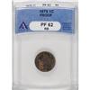Image 1 : 1879 1C Red and Brown PR62 ANACS