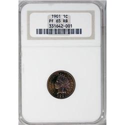 1901 1C Red and Brown PR65 NGC