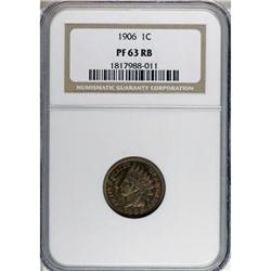 1906 1C Red and Brown PR63 NGC