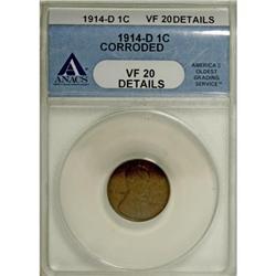 1914-D 1C VF20 ANACS