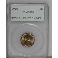 1925 1C Red MS65 PCGS