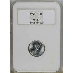 1943 1C MS67 NGC