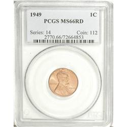 1949 1C Red MS66 PCGS