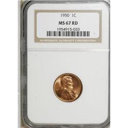 1950 1C Red MS67 NGC