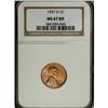 Image 1 : 1957-D 1C Red MS67 NGC