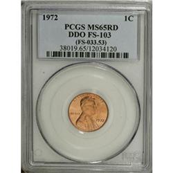 1972 1C Doubled Die Obverse Red MS65 PCGS