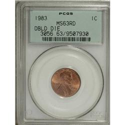 1983 1C Doubled Die Reverse Red MS63 PCGS