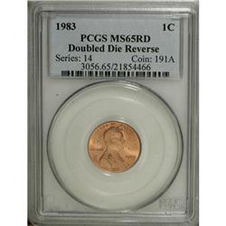 1983 1C Doubled Die Reverse Red MS65 PCGS