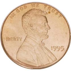 1995 1C Doubled Die Obverse Red MS68 NGC