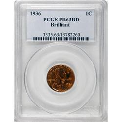 1936 1C Type Two--Brilliant Finish Red PR63 PCGS