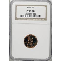 1937 1C Red PR65 NGC