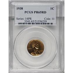 1938 1C Red PR65 PCGS
