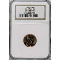 1952 1C Red PR68 NGC