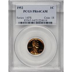1952 1C Cameo PR64 PCGS