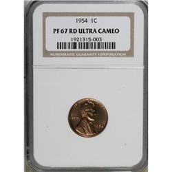 1954 1C Deep Cameo PR67 NGC