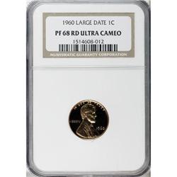 1960 1C Large Date Deep Cameo PR68 NGC