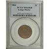 Image 1 : 1864 2C Large Motto Red and Brown MS64 PCGS