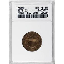 1872 2C Brown PR60 ANACS