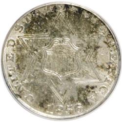 1856 3CS MS63 PCGS